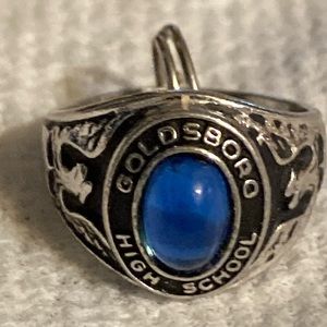 Sterling Goldsboro HS class ring charm